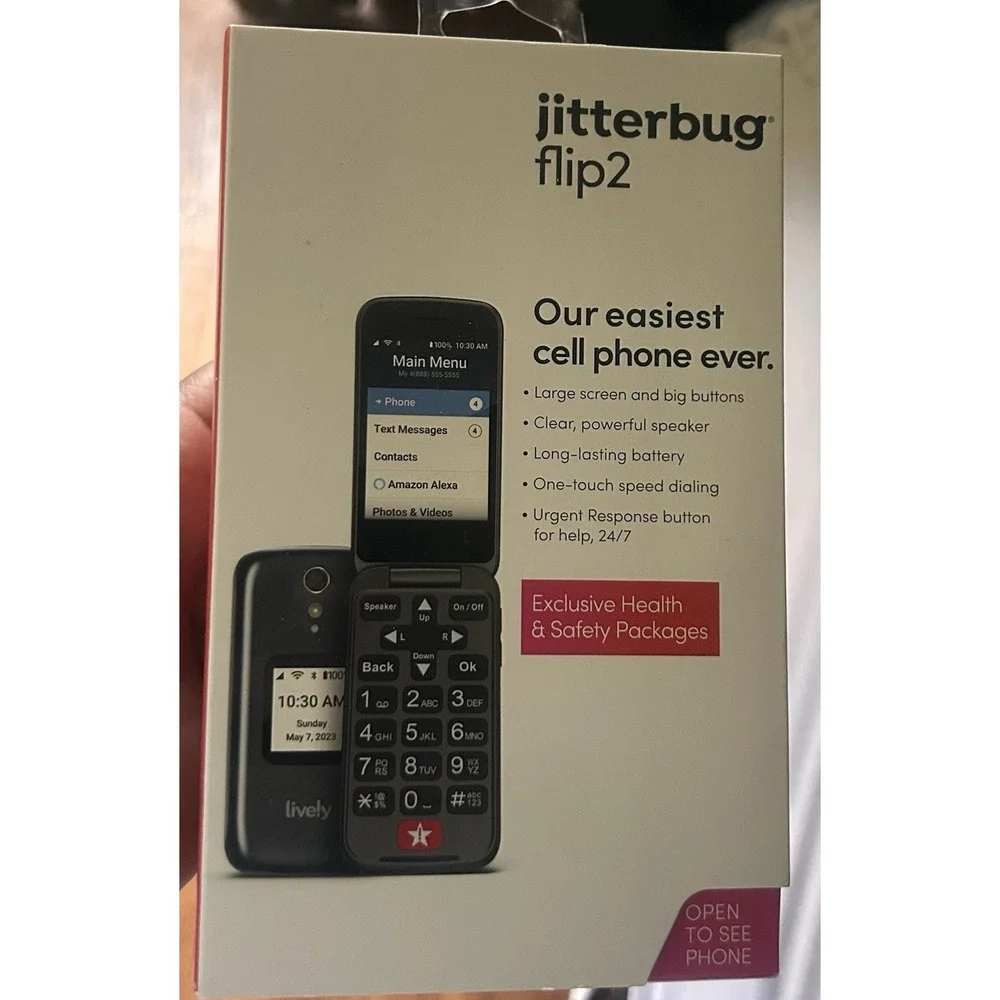 NEW Open Box Jitterbug Flip2 Easy Cell Phone for Seniors – Lively
